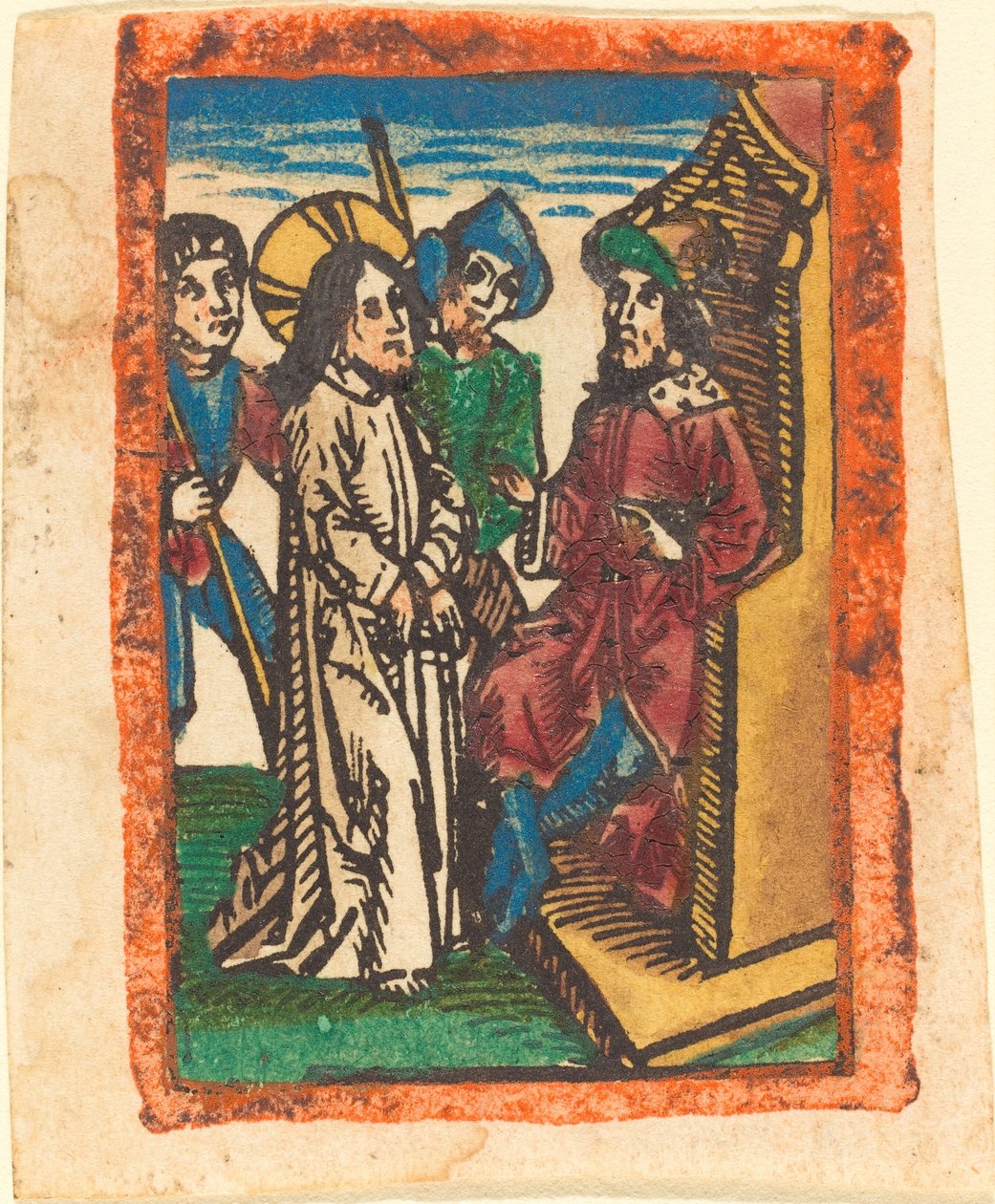 Le Christ devant Pilate - German 15th Century
