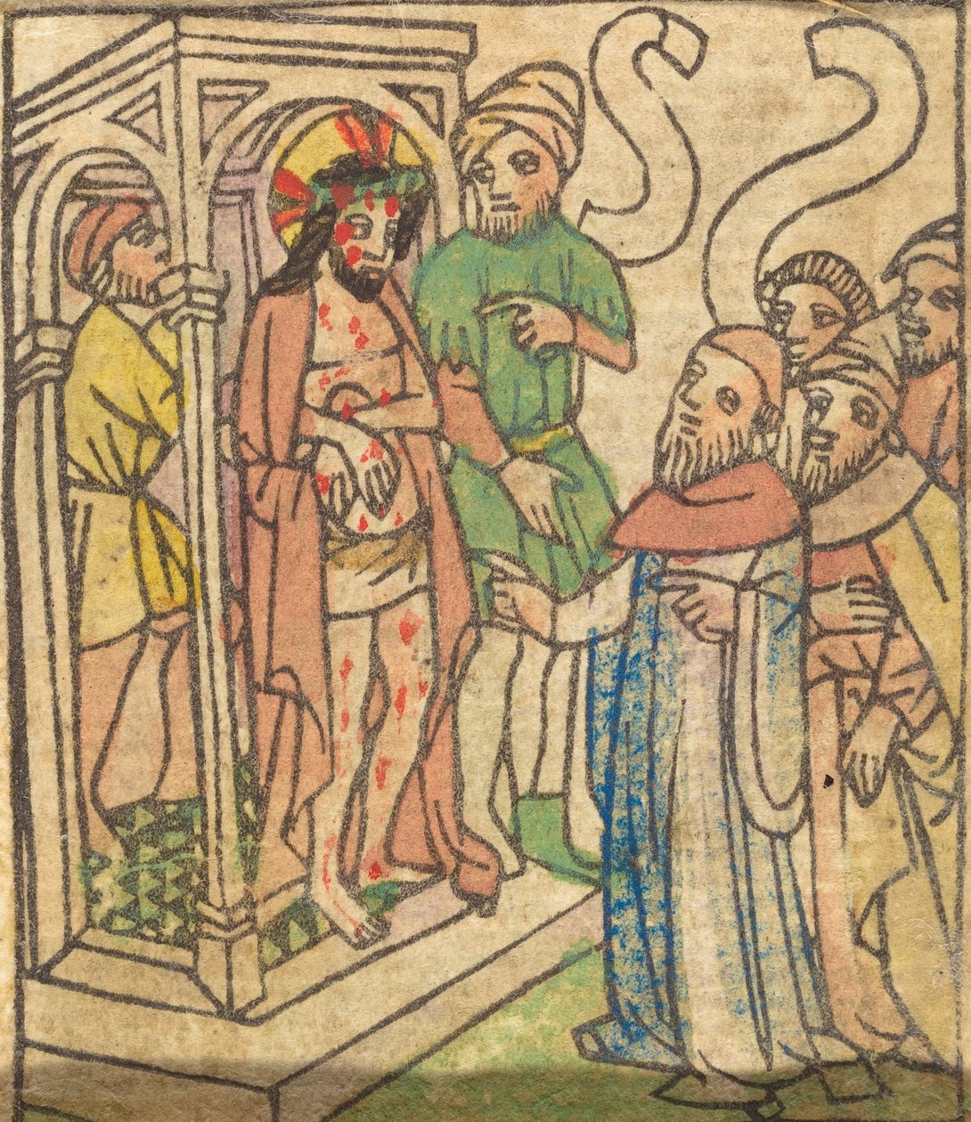 Ecce Homo (verso) - German 15th Century