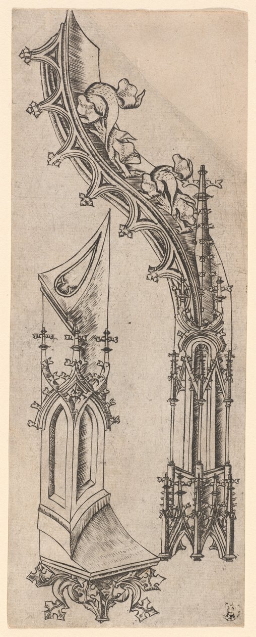 Lettre Gothique "d" - German 15th Century