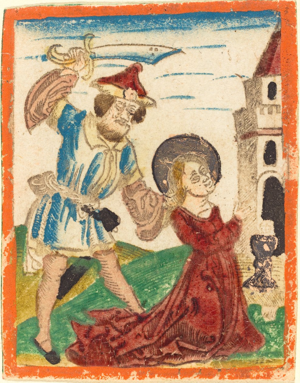 Le martyre de Sainte Barbe - German 15th Century