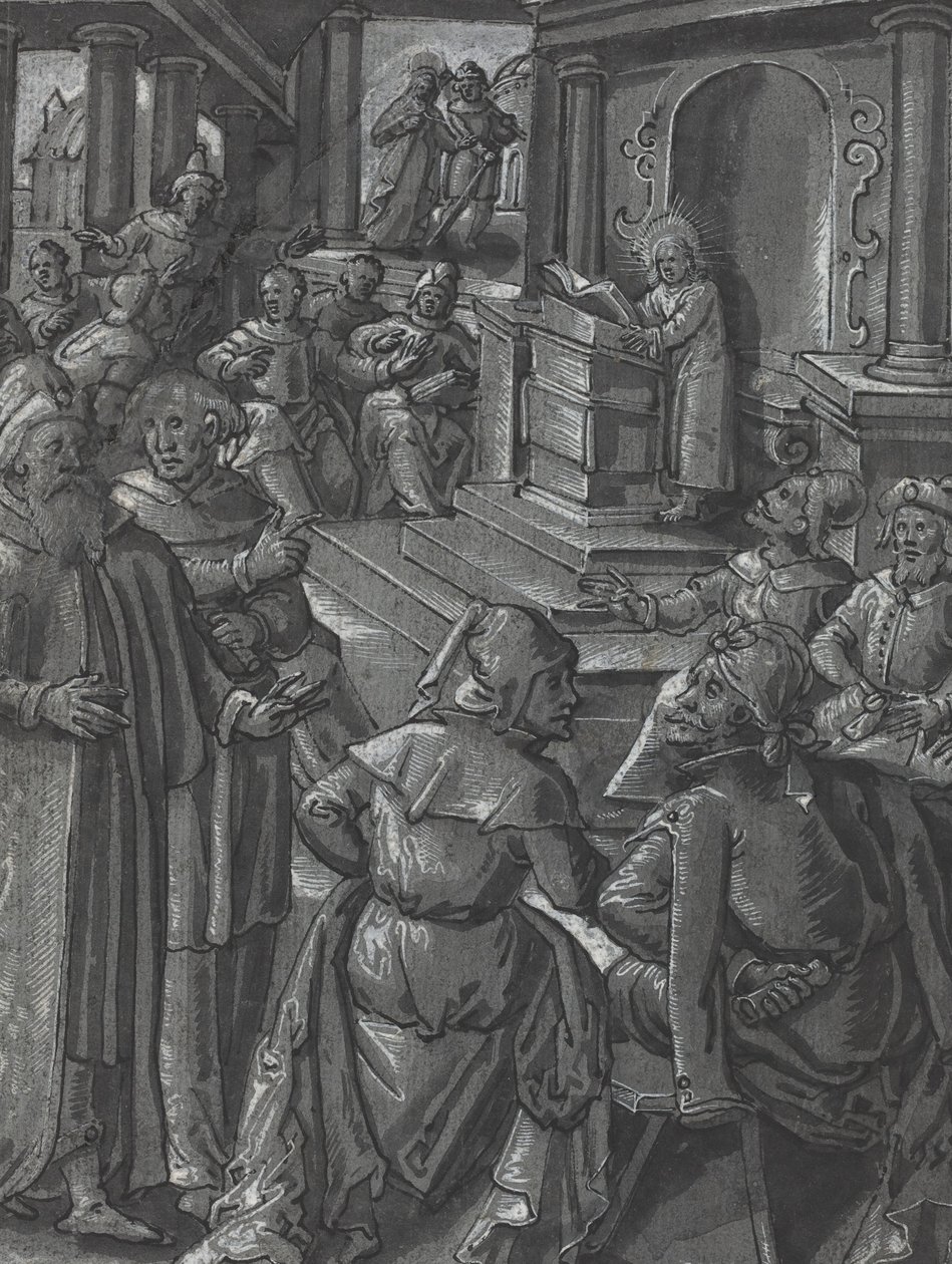 Christ guérissant le boiteux [verso] - German 16th Century