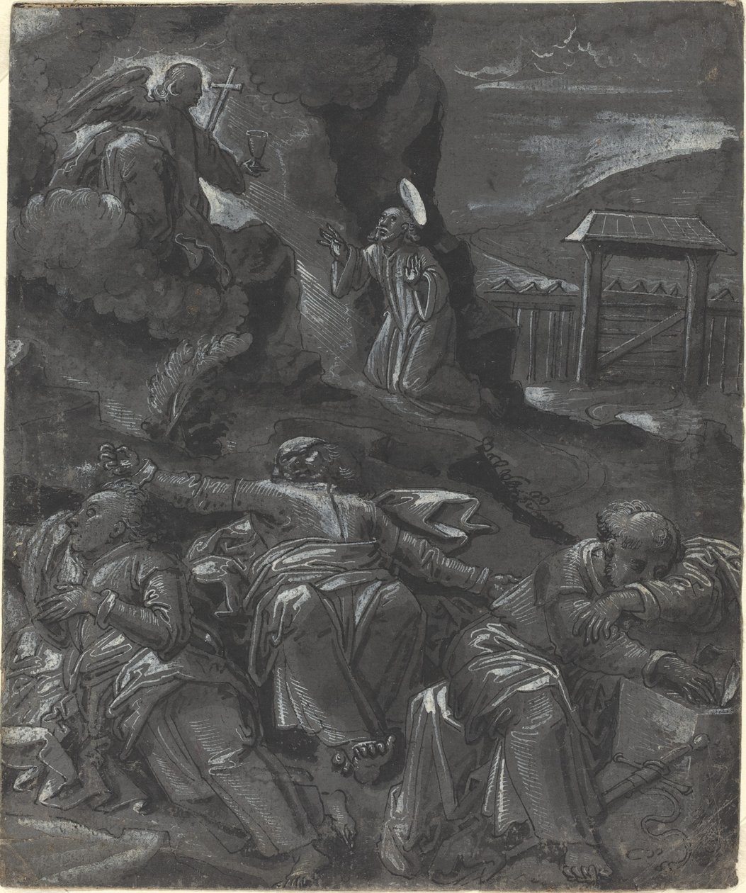 Christ au jardin de Gethsémani - German 16th Century