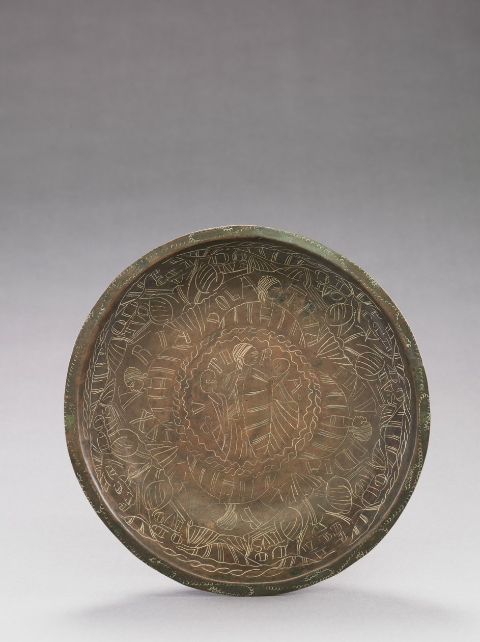 Bol avec figures gravées de vices, 1150-1200 - German School