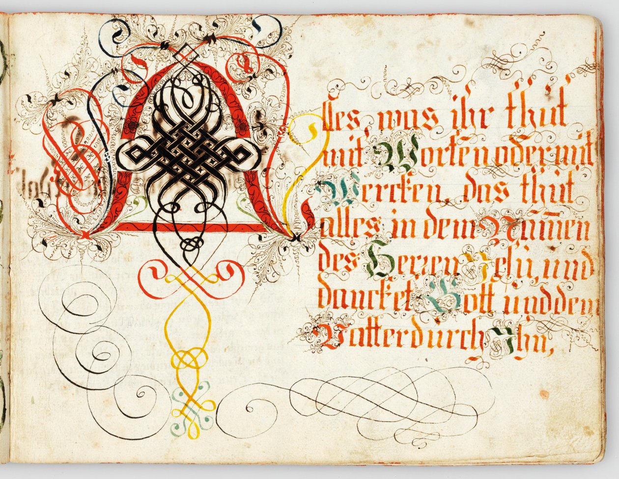 Manuscrit calligraphique, Augsbourg, vers 1720-30 - German School
