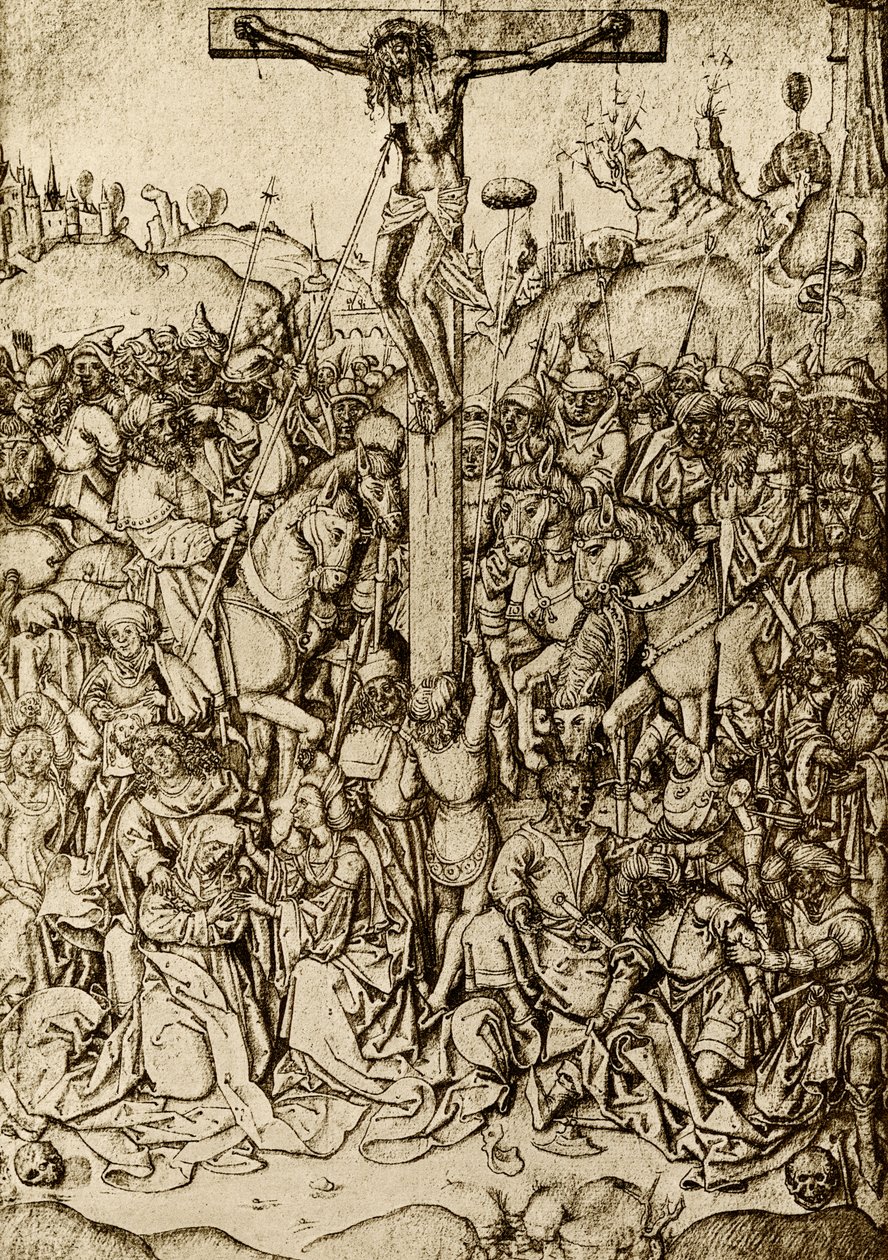 Christ en croix - German School
