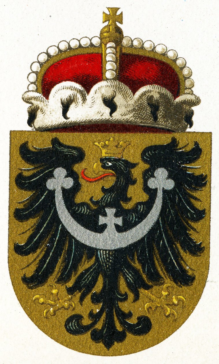 Armoiries de Silésie, vers 1898 - German School