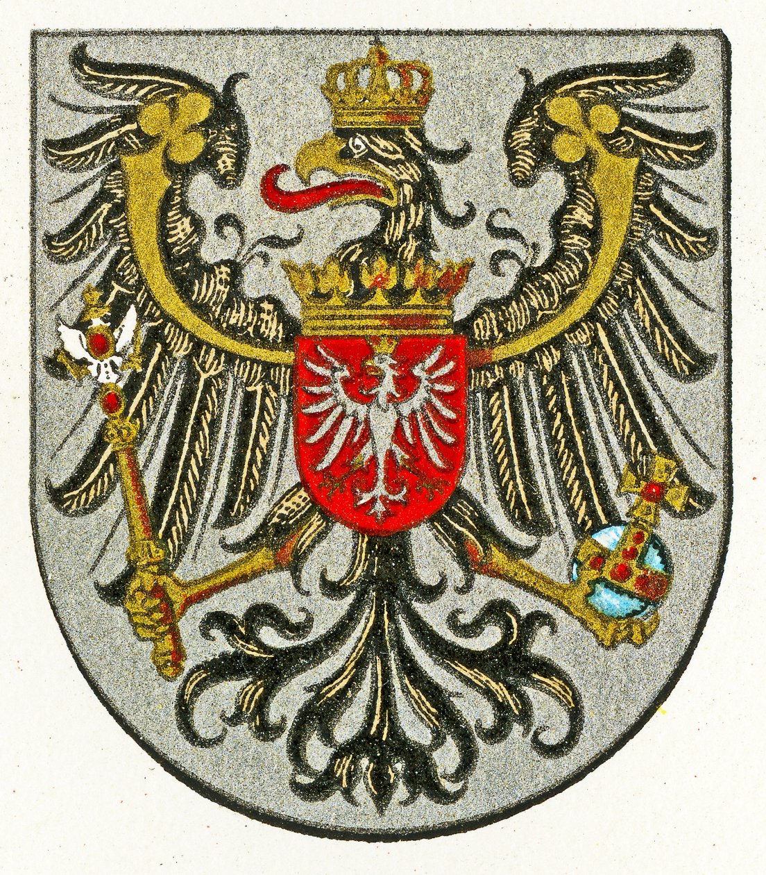 Armoiries de Posnanie, vers 1898 - German School