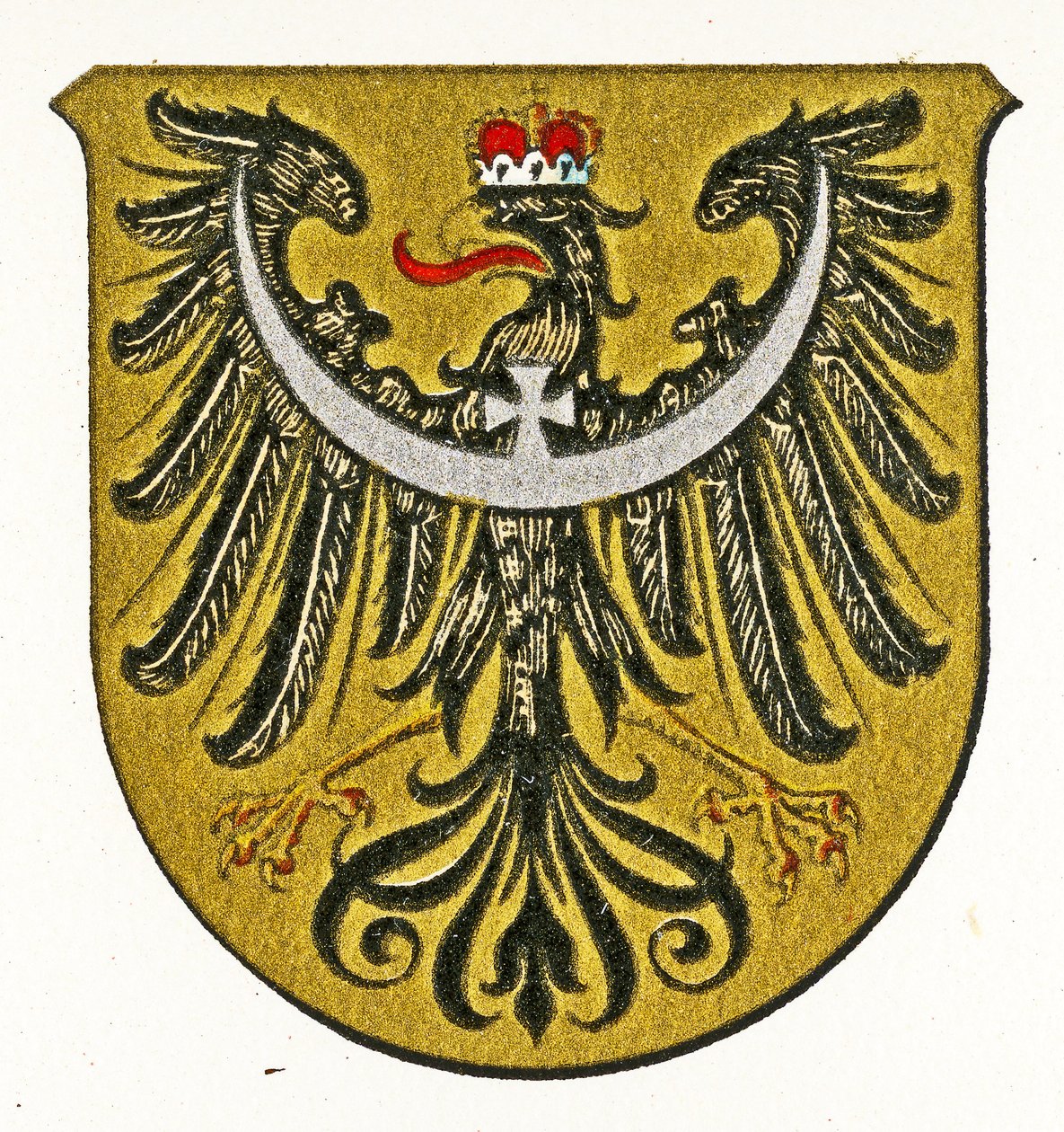 Armoiries de Silésie, vers 1898 - German School