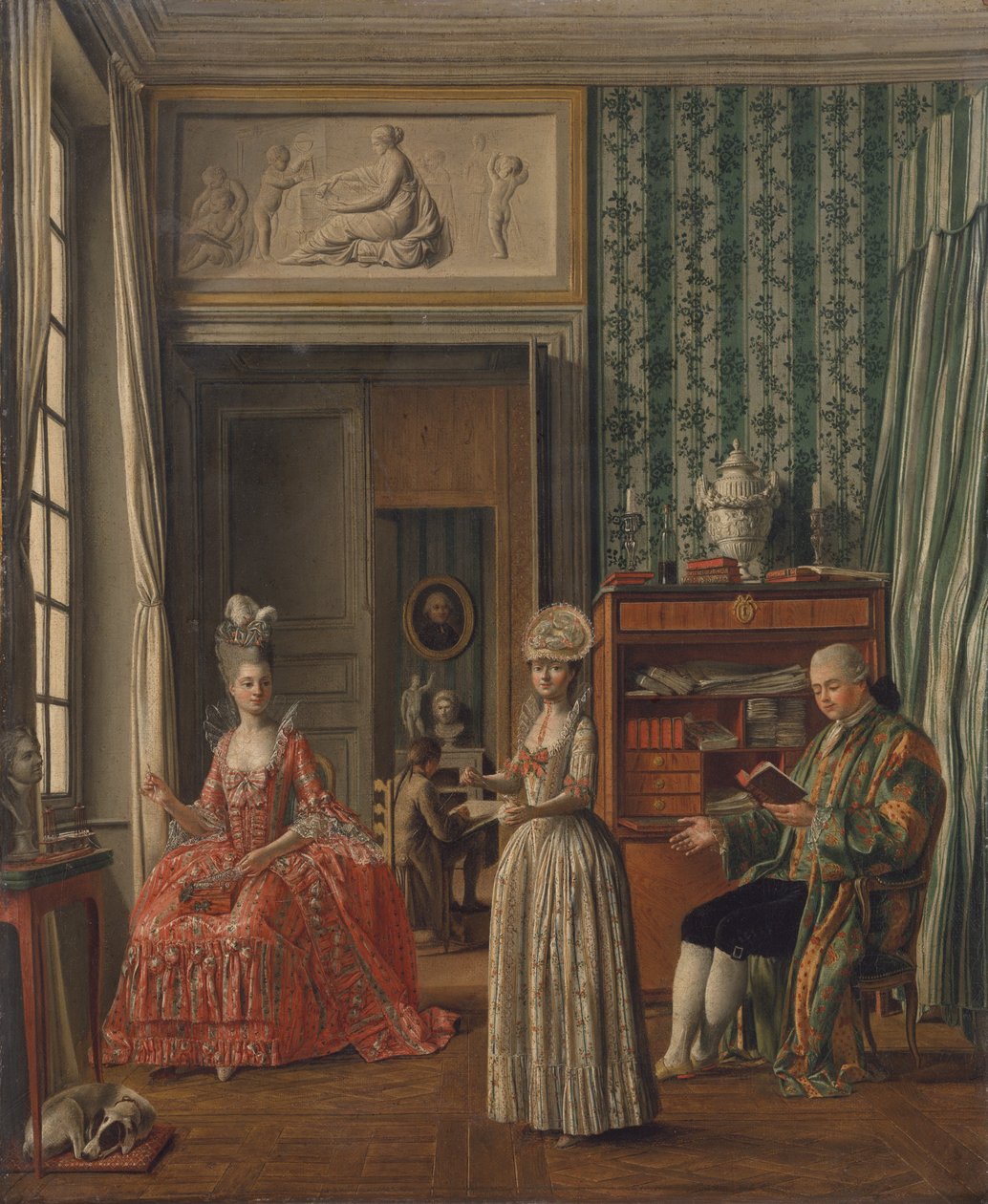 Scène domestique, vers 1775-80 - German School