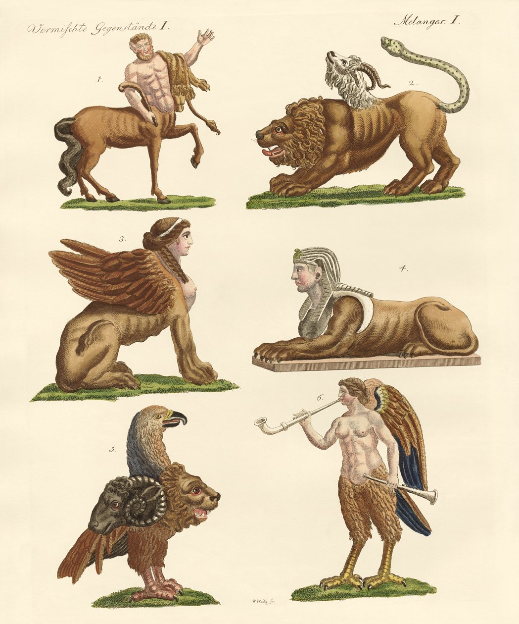 Animaux fabuleux - German School