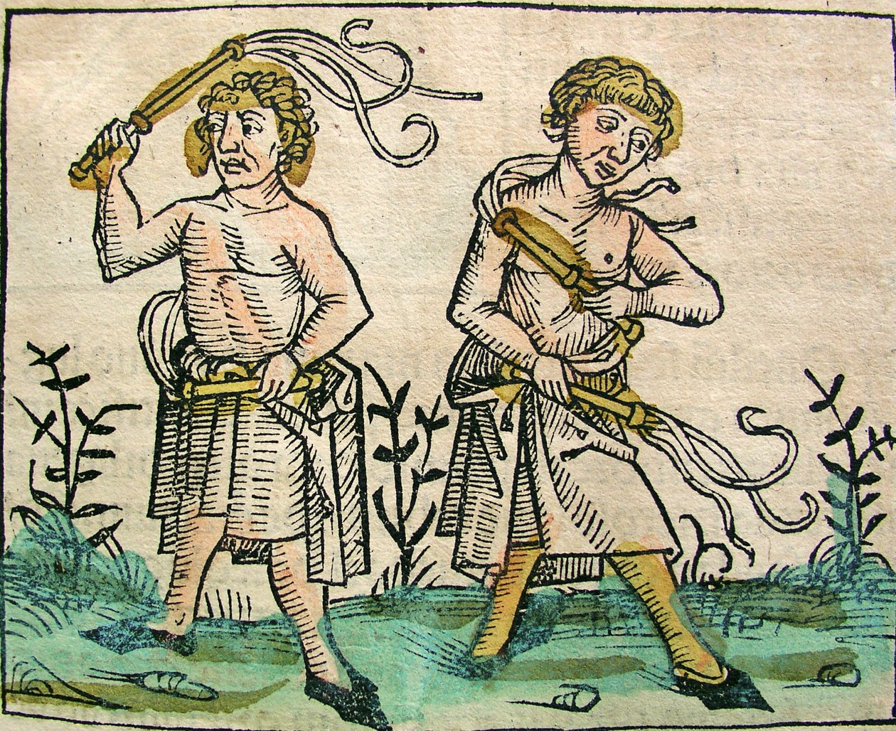 Flagellants, publié dans la Chronique de Nuremberg, 1493 - German School