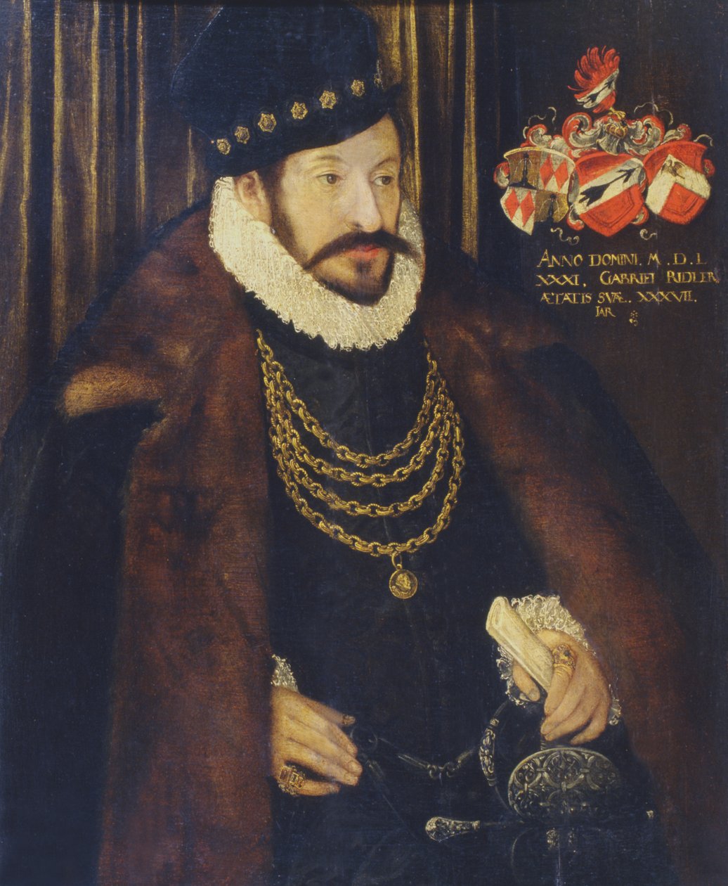 Portrait de Gabriel Ridler, 1581 - German School