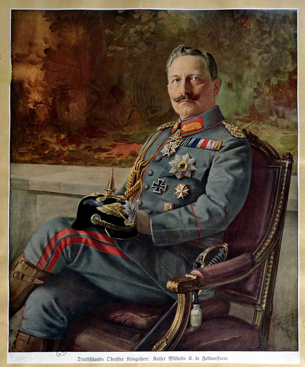 Portrait de Kaiser Wilhelm II (1859-1941) - German School