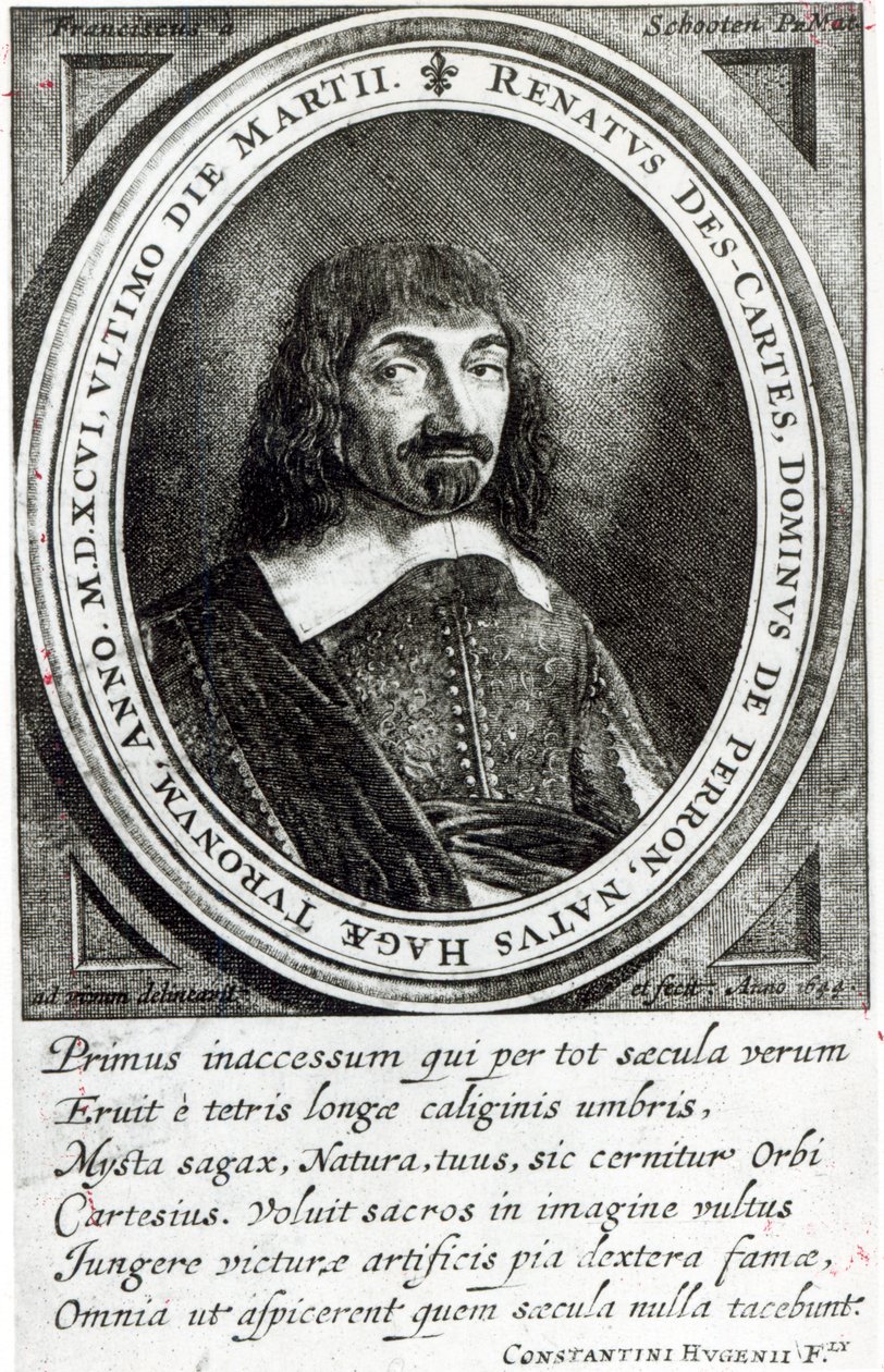 Portrait de René Descartes, 1644 - German School