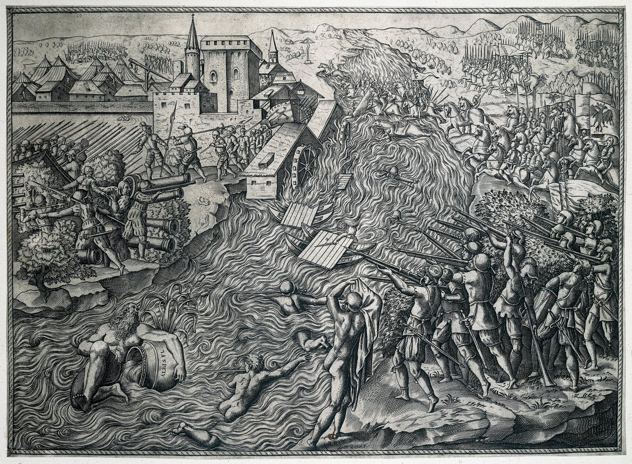 La Bataille de Muehlberg, 25 avril 1547 - German School