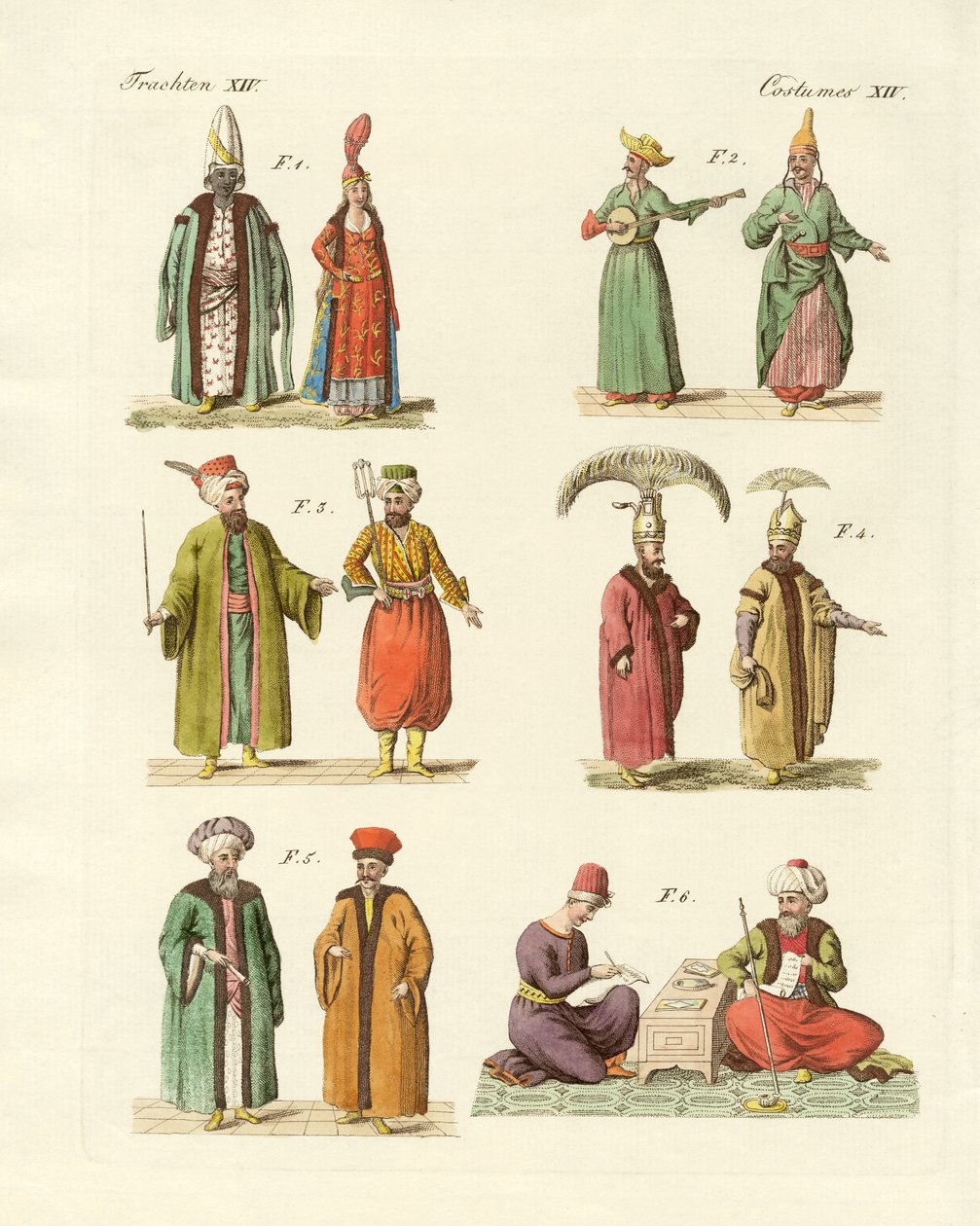 Costumes nationaux turcs - German School