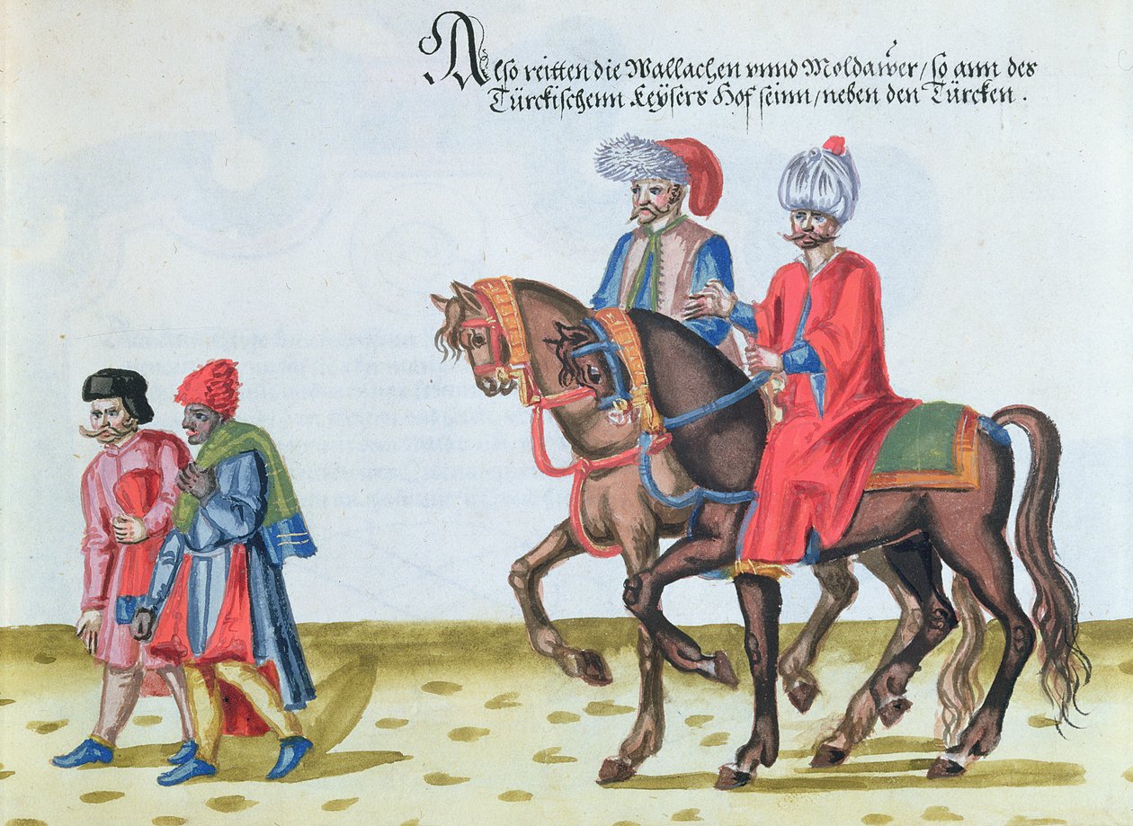 Nobles valaques et moldaves, fin du XVIe siècle - German School
