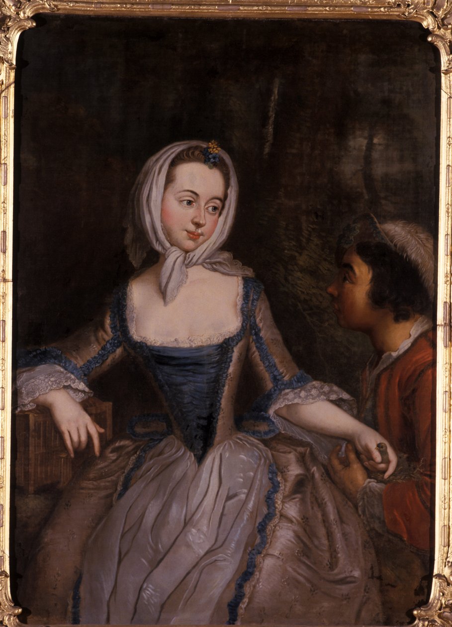 Jeunes femmes et un valet - German School