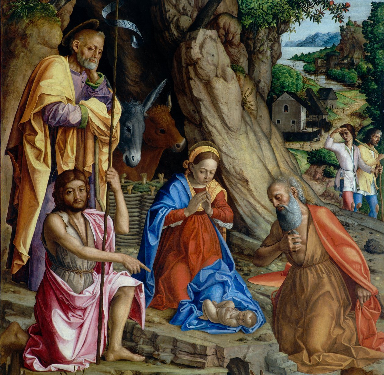 La Nativité (détail), vers 1494-1555 - Gerolamo dai Libri