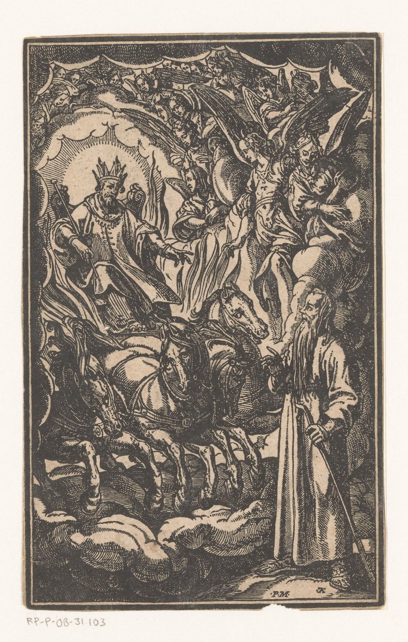 Saint couronné sur un chariot - Geronima Cagnaccia Parasole