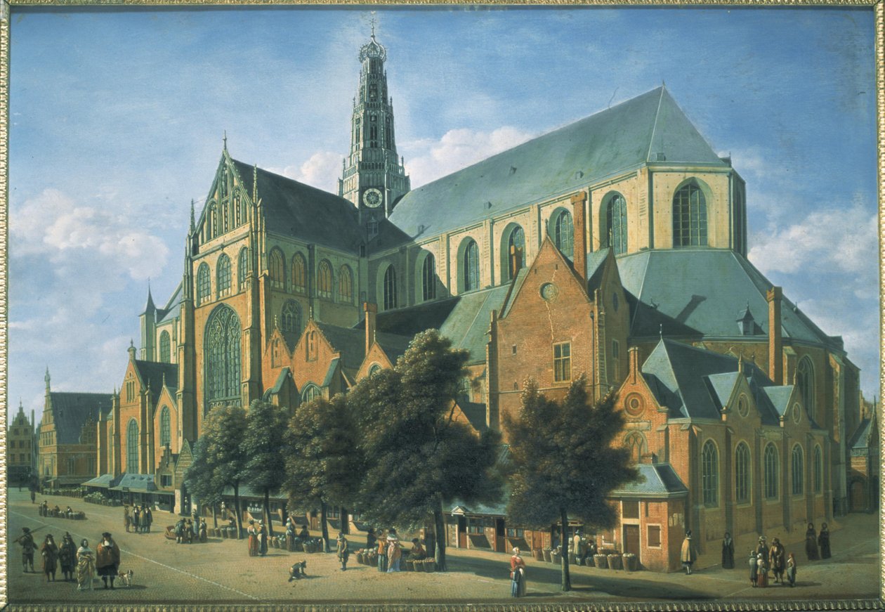 Église Saint-Bavon vue du sud-est - Gerrit Adriaensz Berckheyde