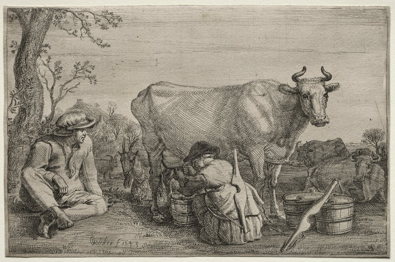 La Laitière - Gerrit Claesz. Bleker