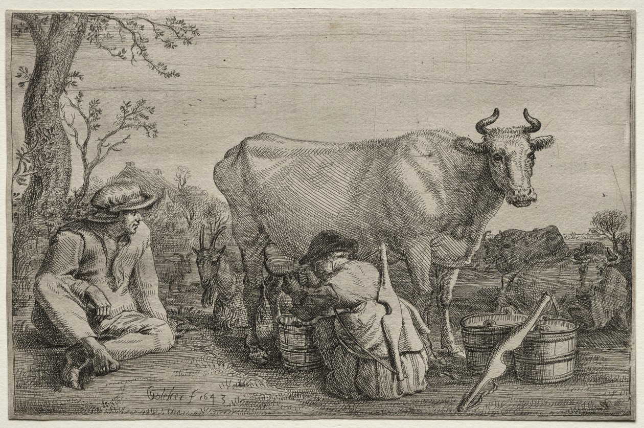 La Laitière - Gerrit Claesz. Bleker