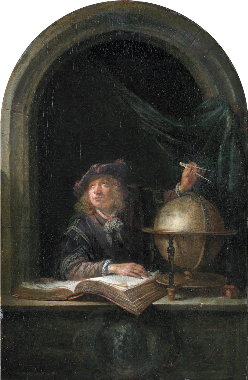 Astronome dans une fenêtre - Gerrit Dou