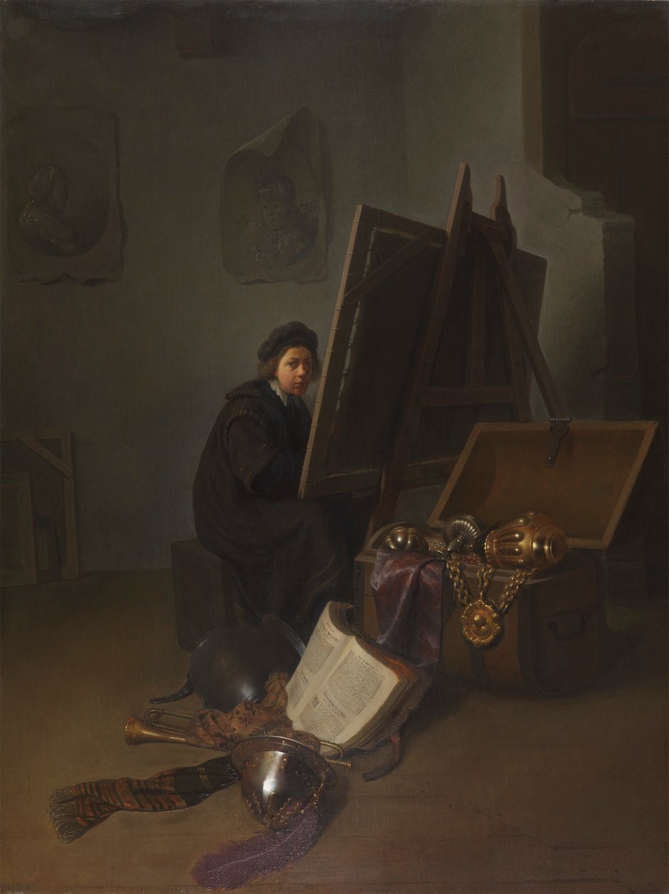 Autoportrait ( ) au chevalet - Gerrit Dou