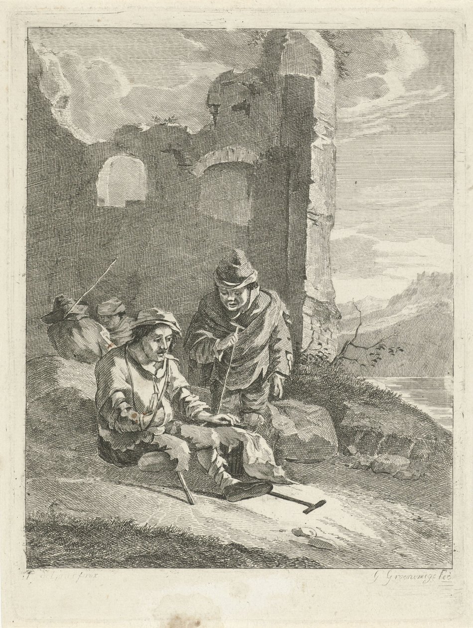 Quatre figures près d