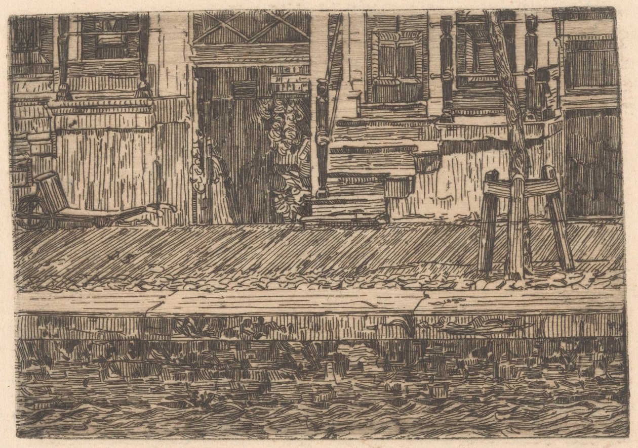 Souterrains sur un quai - Gerrit Haverkamp (signed by artist)