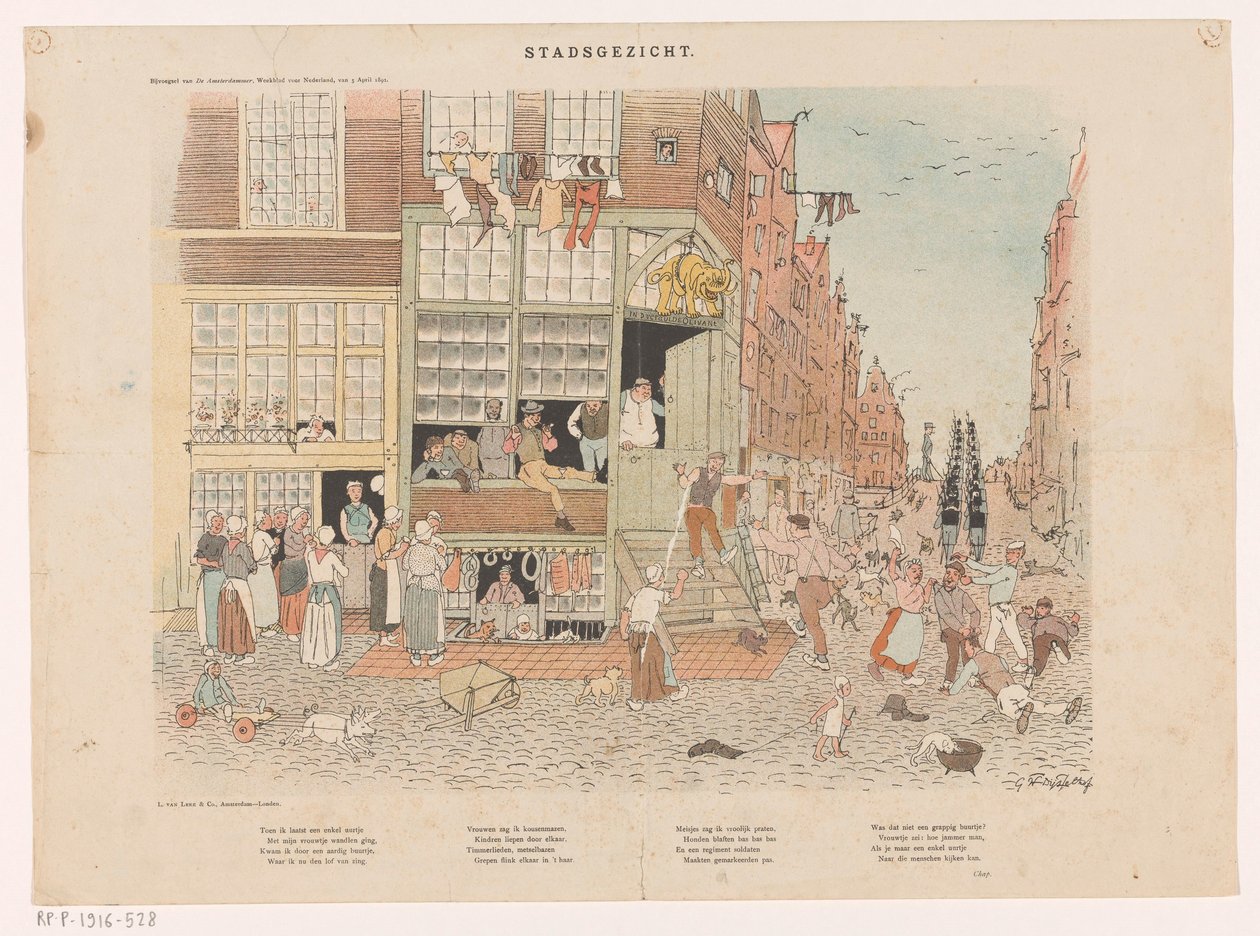Vue de la ville - Gerrit Willem Dijsselhof
