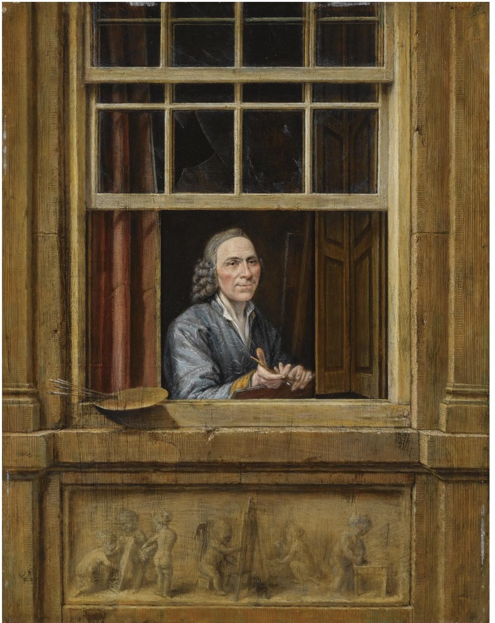 Autoportrait à la fenêtre - Gerrit Zegelaar