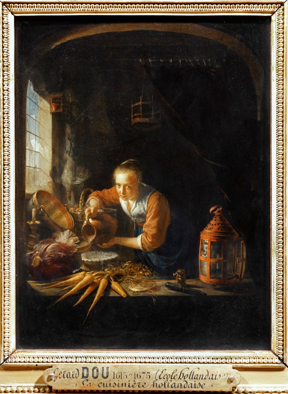 Le cuisiniere Hollandaise … - Gerrit or Gerard Dou