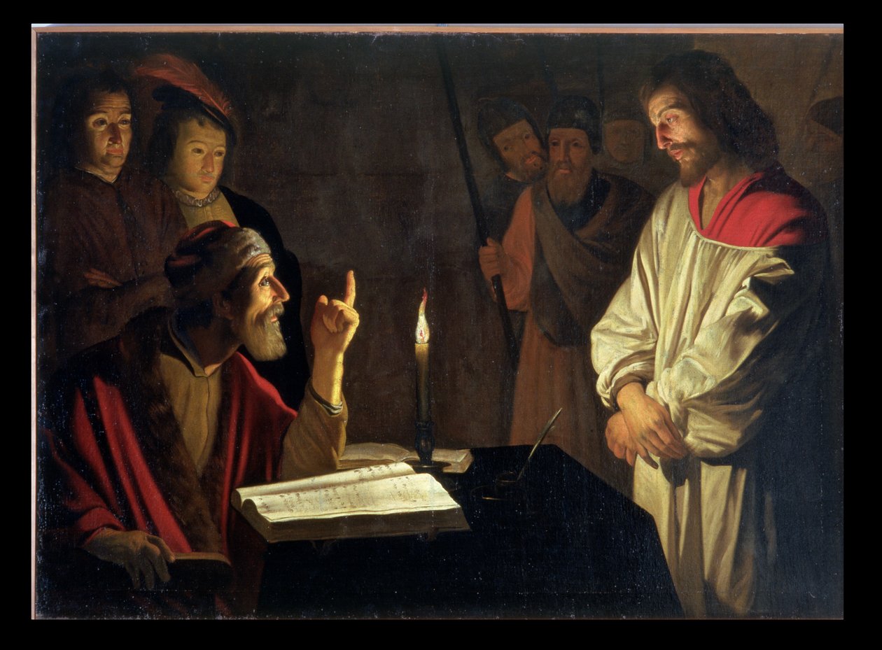 Le Christ devant Caïphe - Gerrit van Honthorst