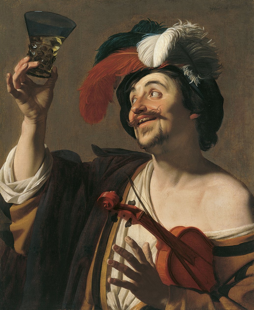 Le Violoniste heureux - Gerrit van Honthorst