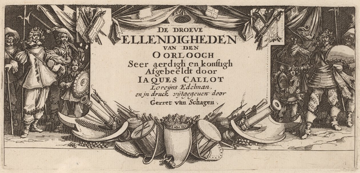 Page de titre - Gerrit van Schagen after Jacques Callot