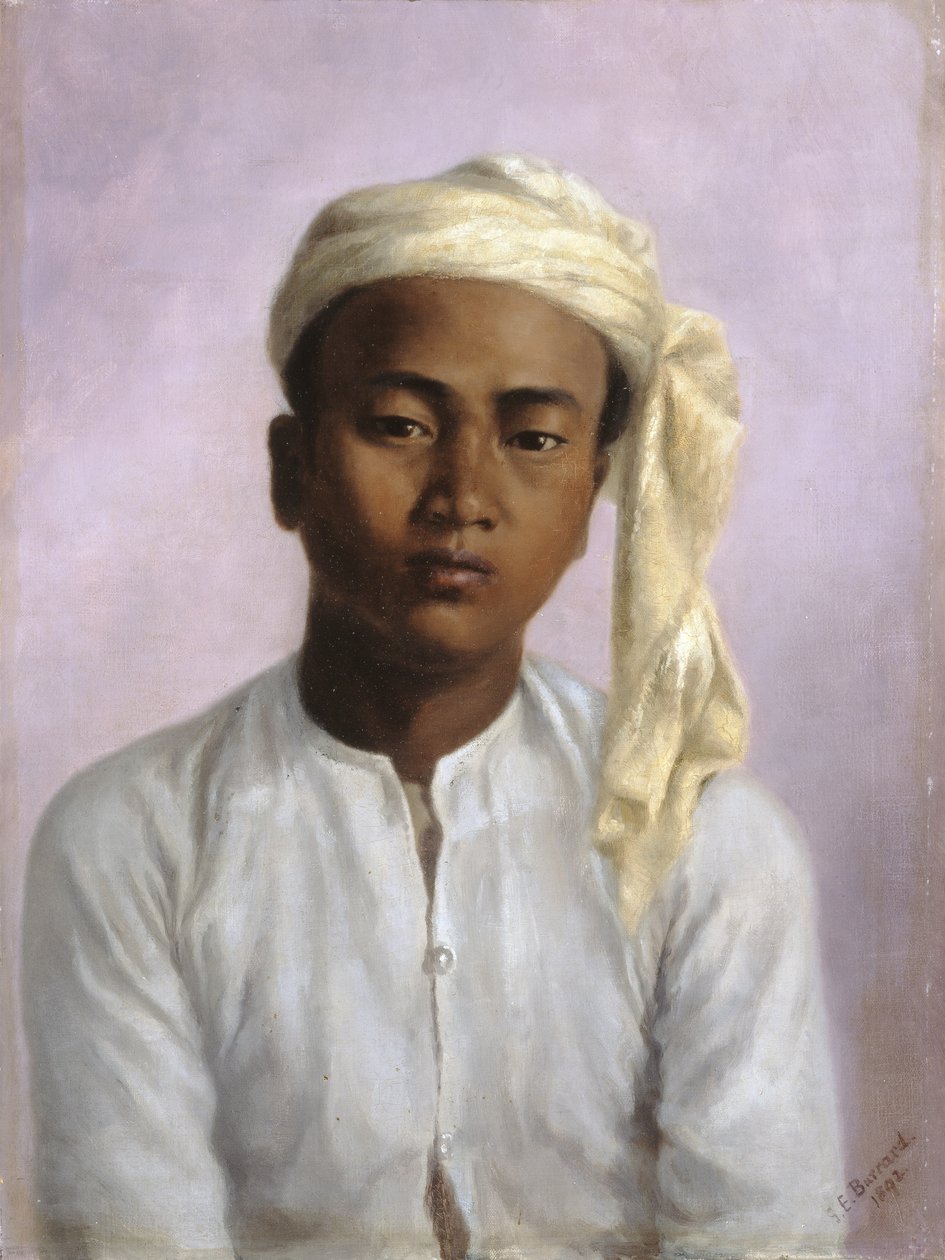 Maung Pe, un chaprassee dans le groupe de triangulation, 1892 - Gertrude Ellen Burrard