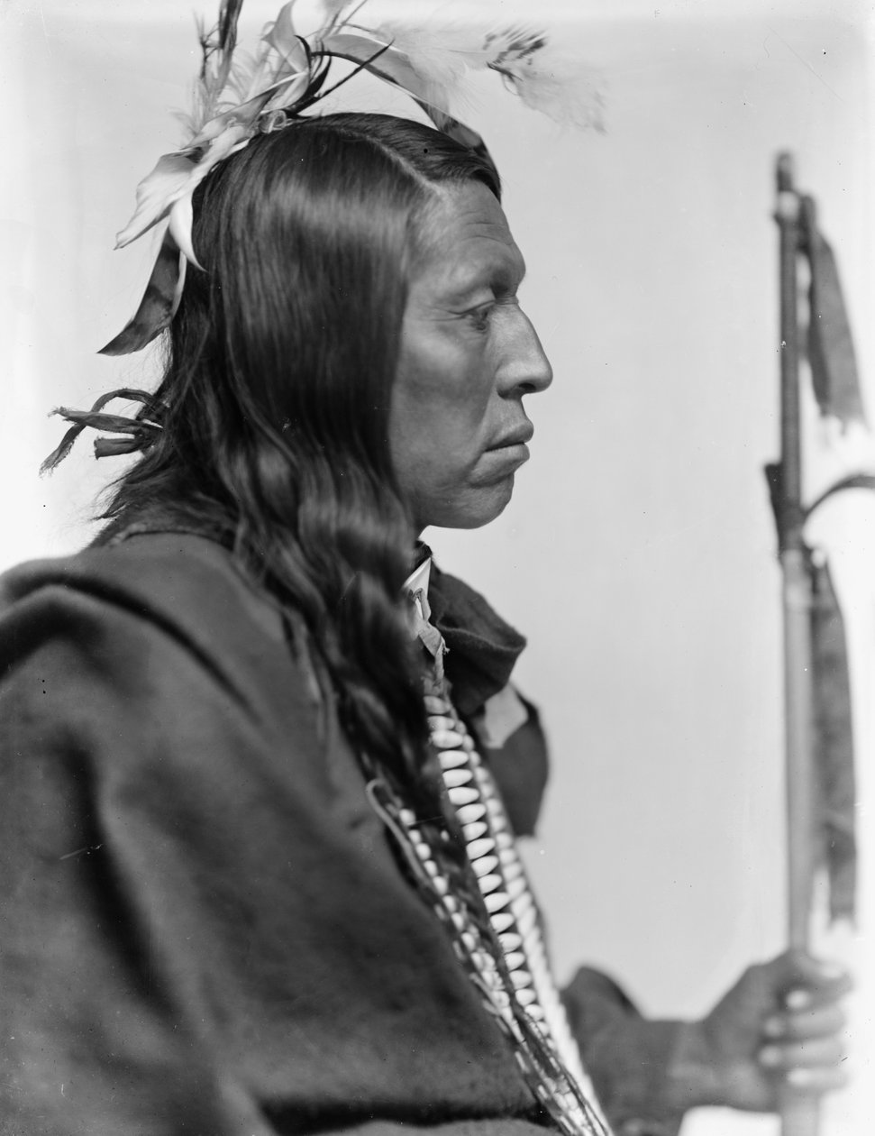 Chef Sioux Flying Hawk, vers 1900 (photo n/b) - Gertrude Käsebier