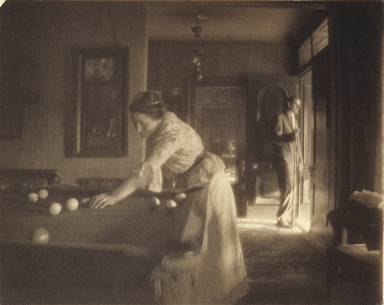 Le Jeu de Billard, vers 1907 - Gertrude Käsebier