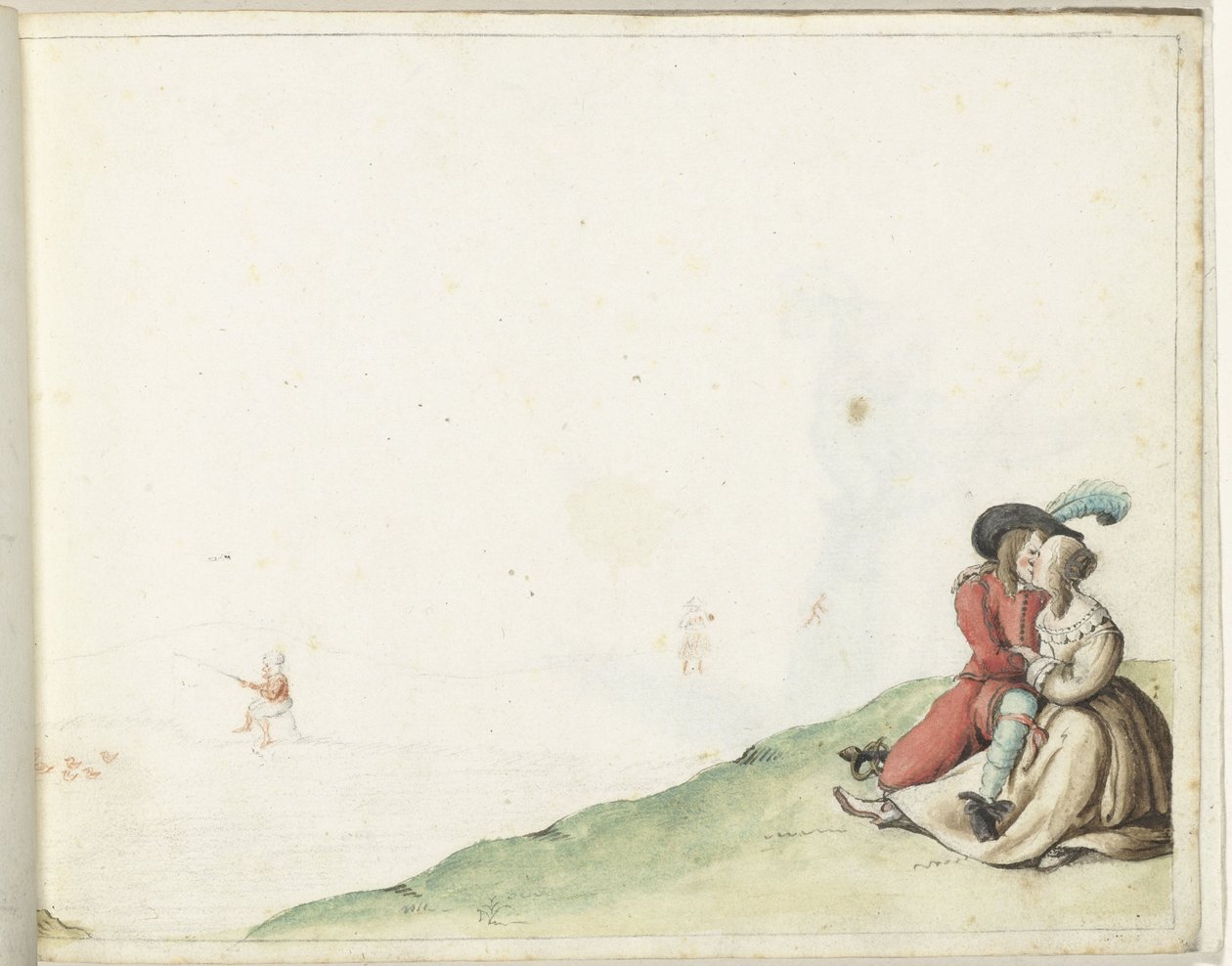 Amoureux près d