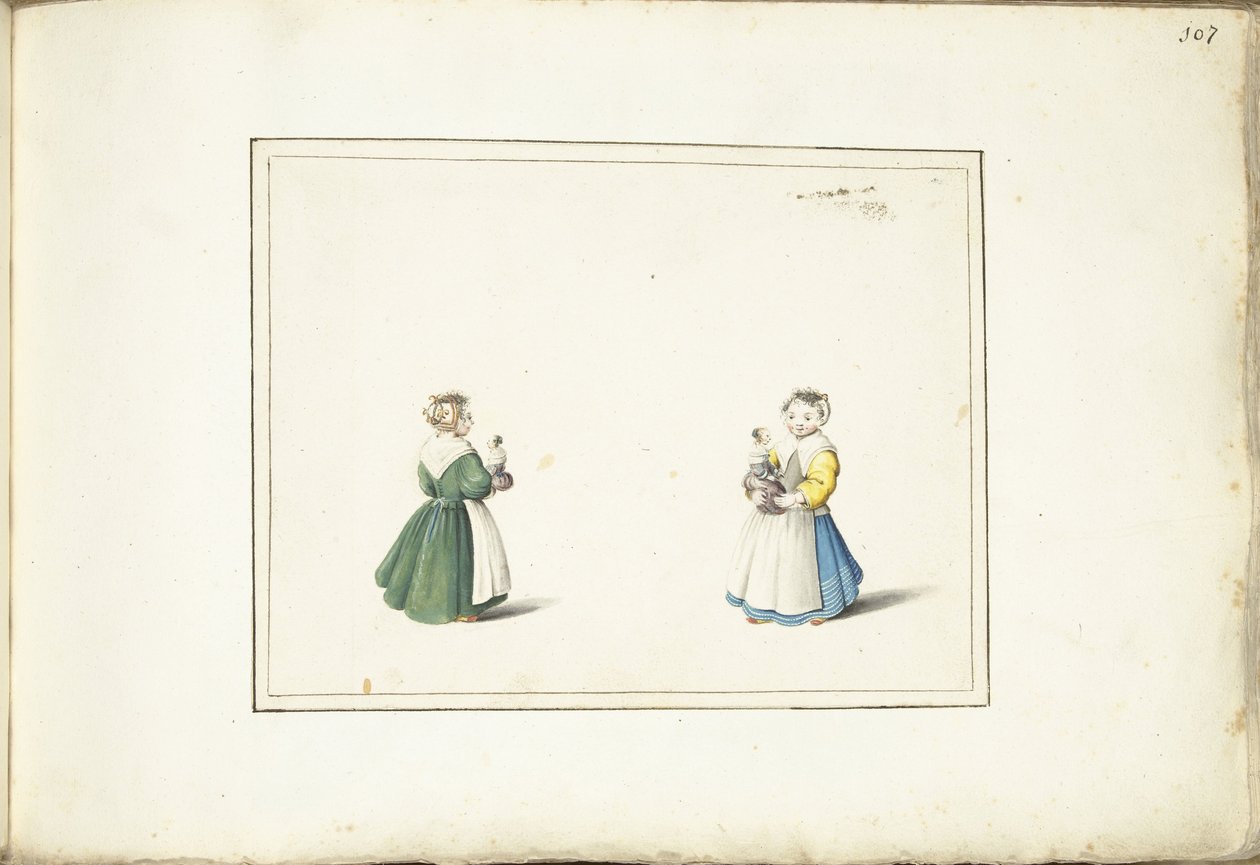 Deux filles avec une poupée - Gesina ter Borch