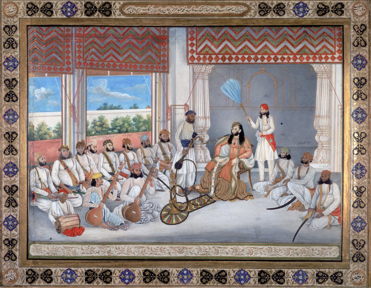 Muhammad Abd al-Rahman dans sa cour - Ghulam Ali Khan