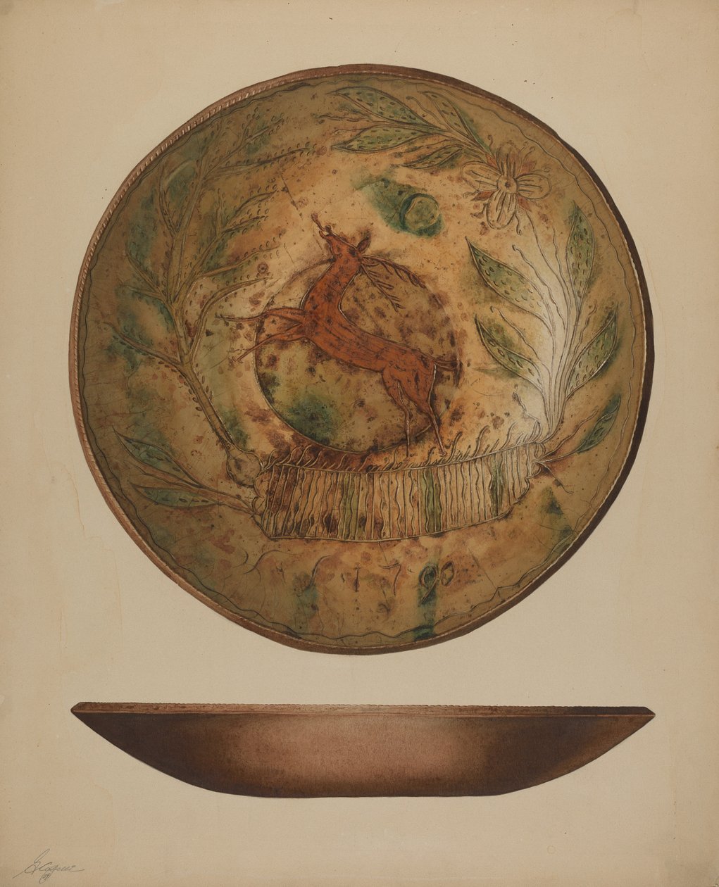 Assiette allemande de Pennsylvanie - Giacinto Capelli