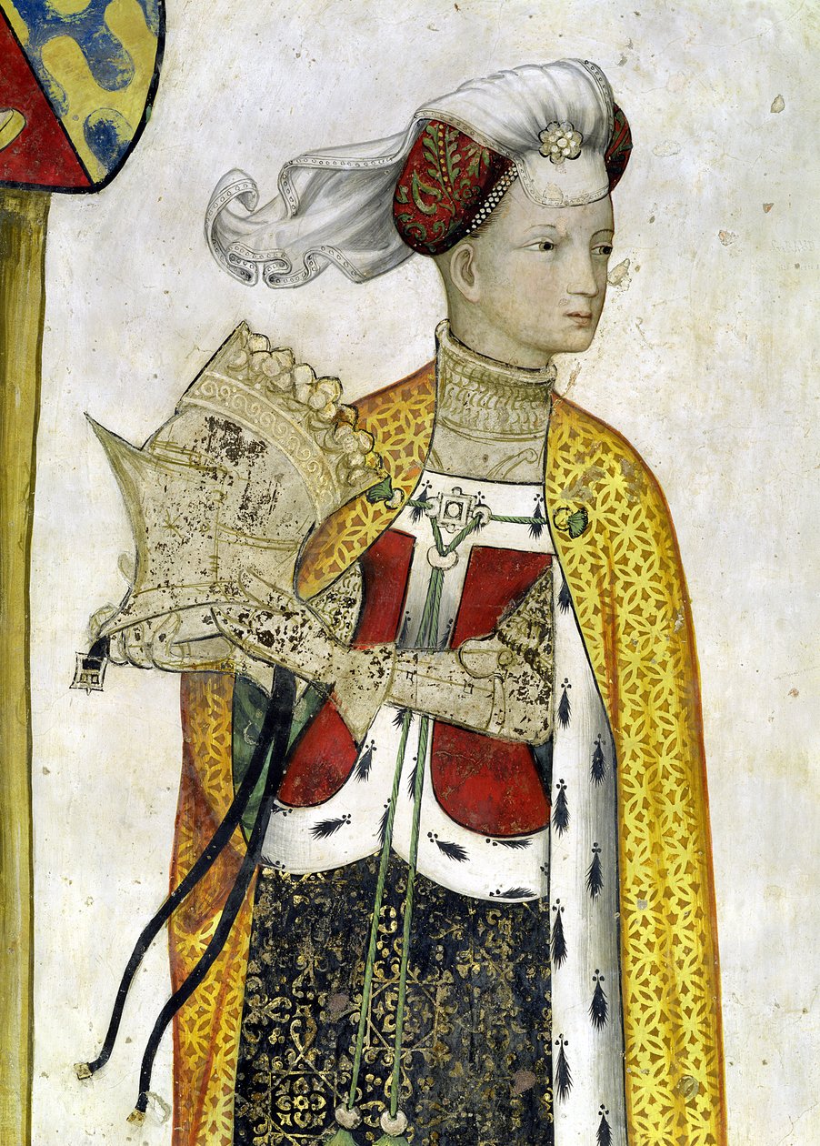 Les Neuf Preux et les Neuf Preuses, détail de Lampeto, 1418-30 - Giacomo Jaquerio