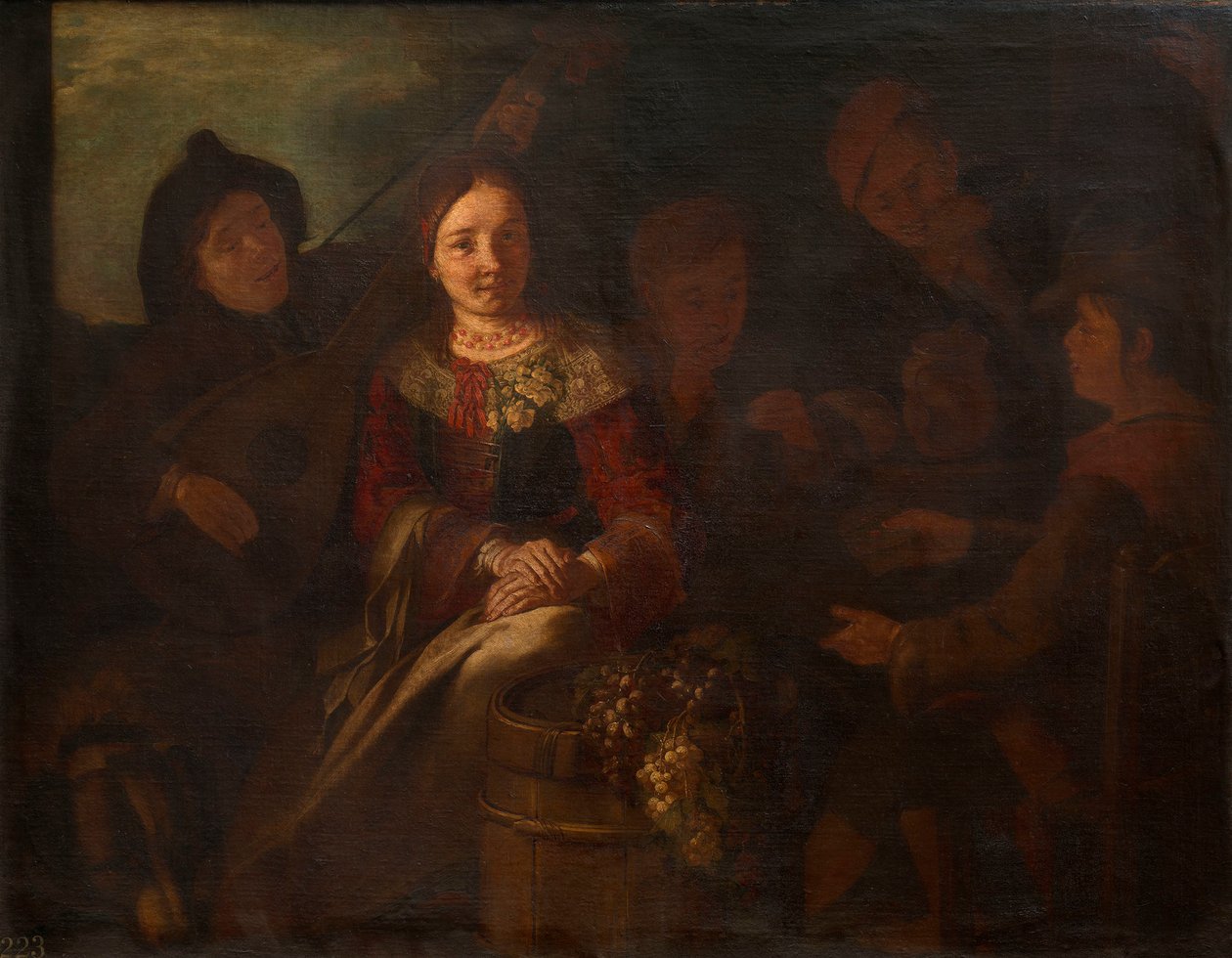 Un groupe de paysans - Giacomo Francesco Cipper