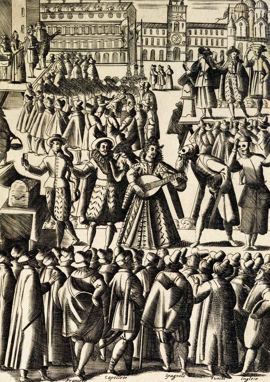 Charlatans sur la place Saint-Marc à Venise - Giacomo Franco