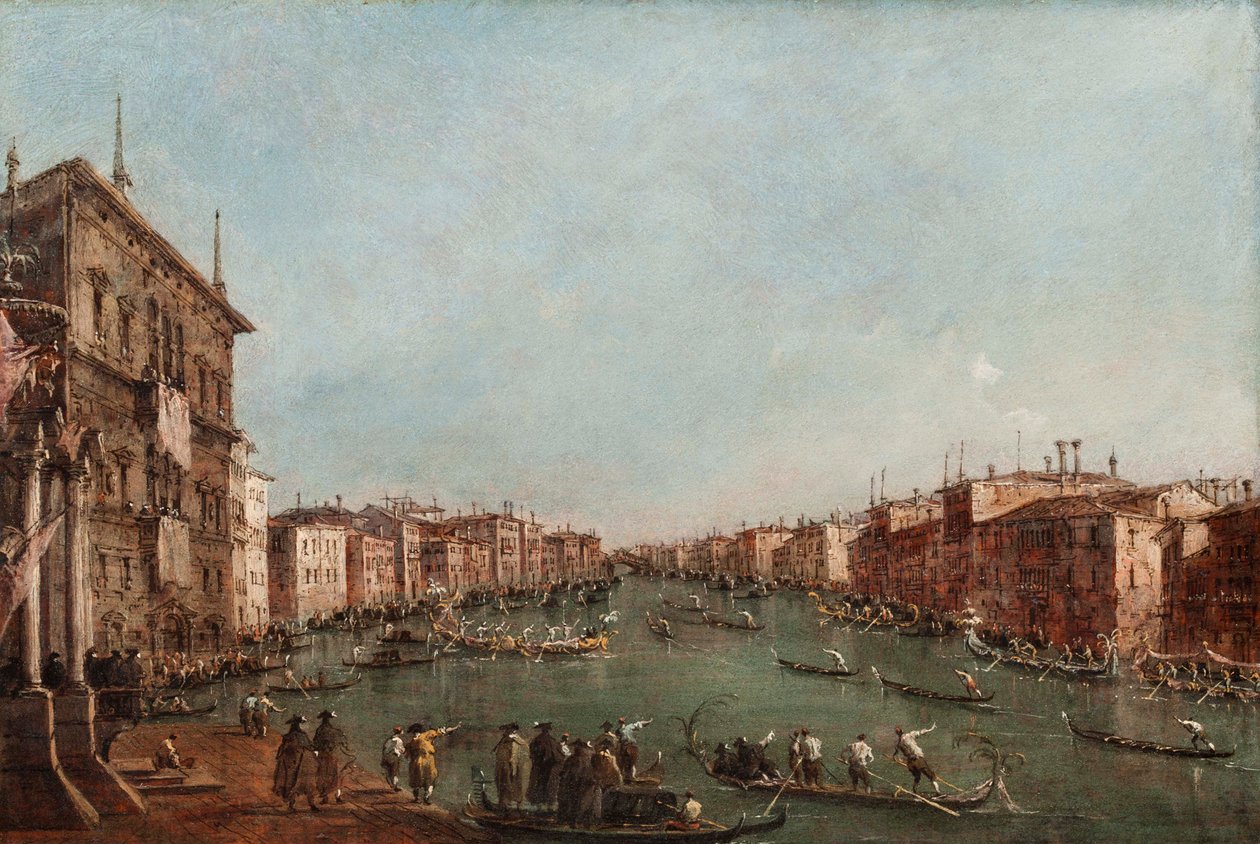 Une régate sur le Grand Canal, Venise - Giacomo Guardi