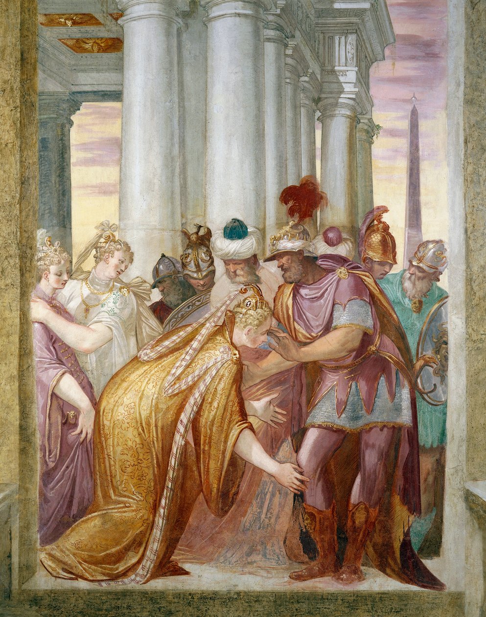 Sophonisba implore Massinissa - Giambattista Zelotti