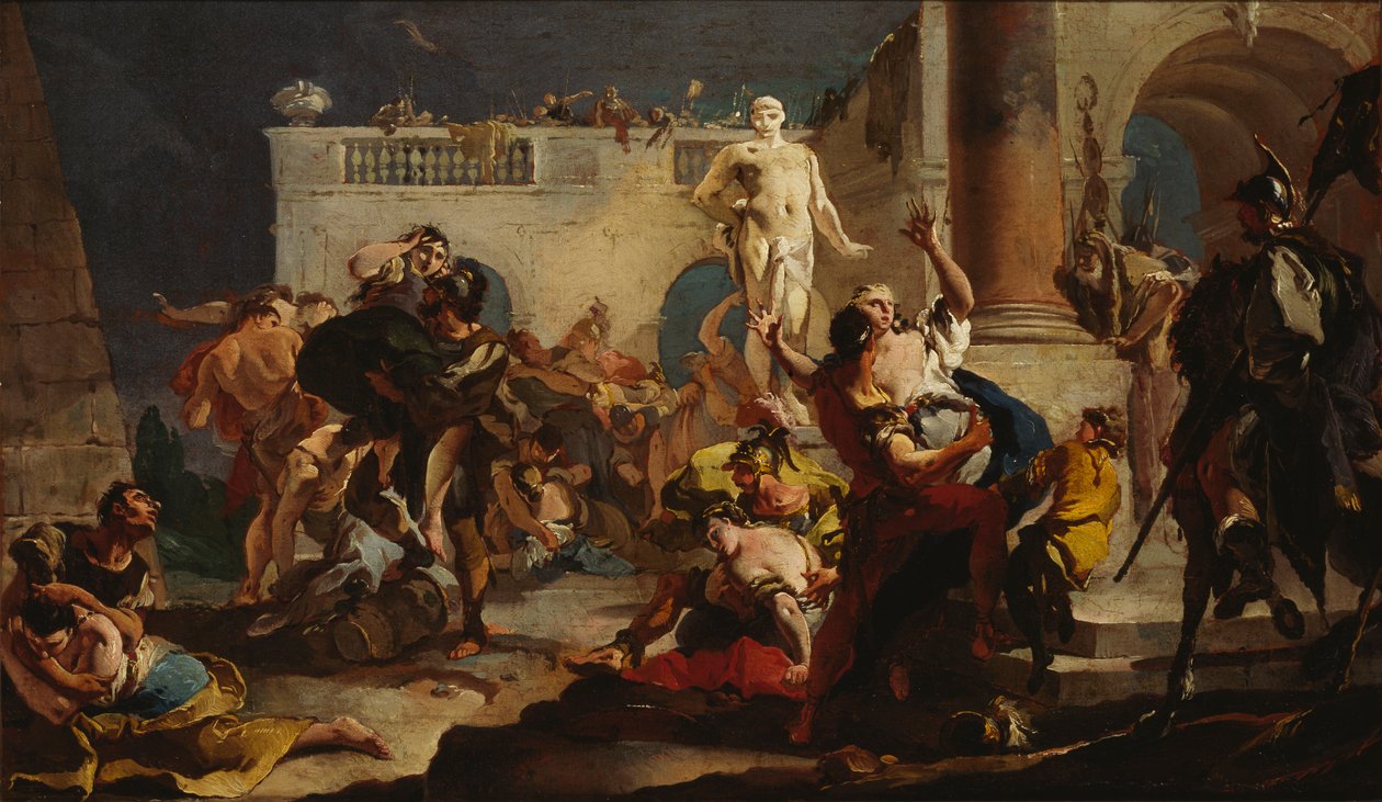 Le viol des Sabines, 1718-1719 - Giambattista Tiepolo